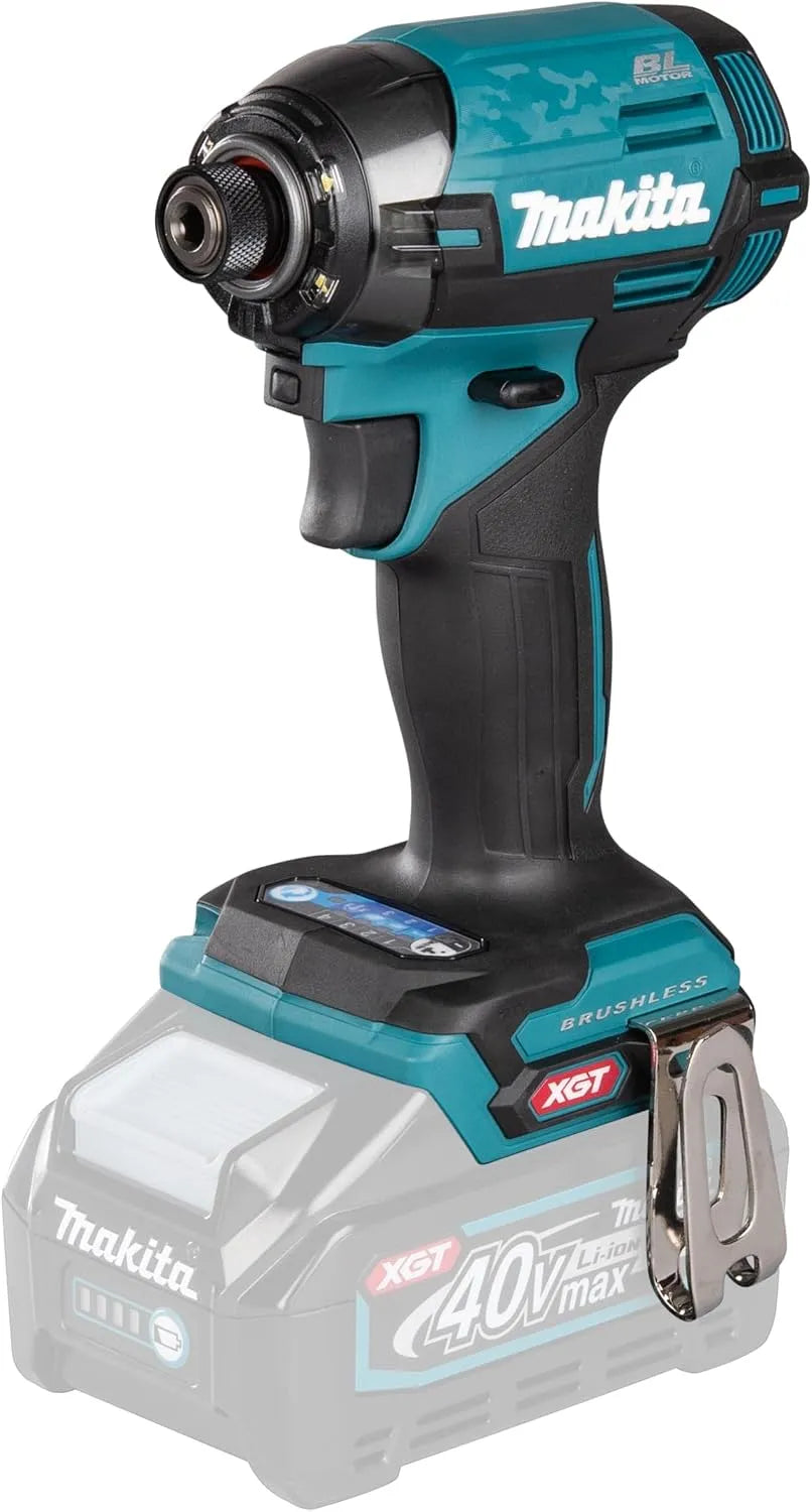 Makita Accu-slagmoersleutel TD002GZ01 met 40 V, 119 x 86 x 252 mm, 1/4 inch, 105 dB, 94 dB, 3 dB en aluminium