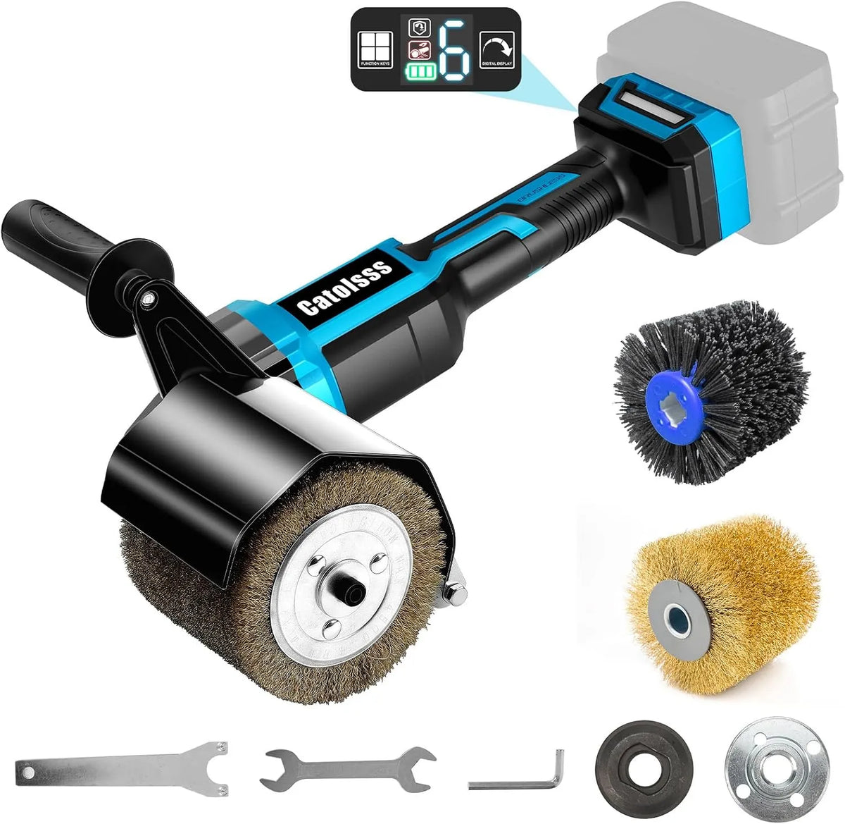 Makita machine met 18 V, 1300 W en draadloze werking, Accu-borstelslijper