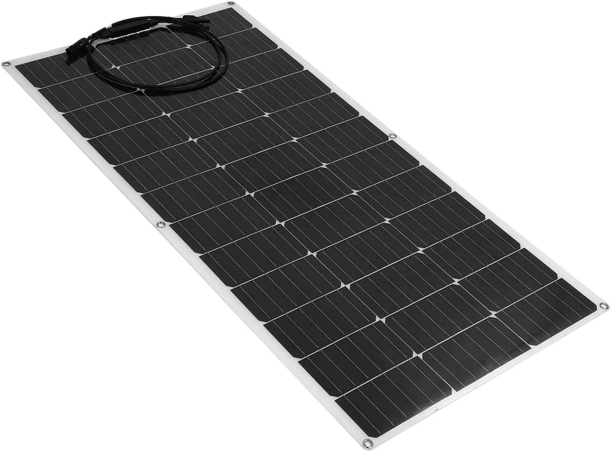 Zonnepaneel, 100 W, 18V, RV Marine met Meegeleverde Connectoren voor 12V Batterij Off-grid