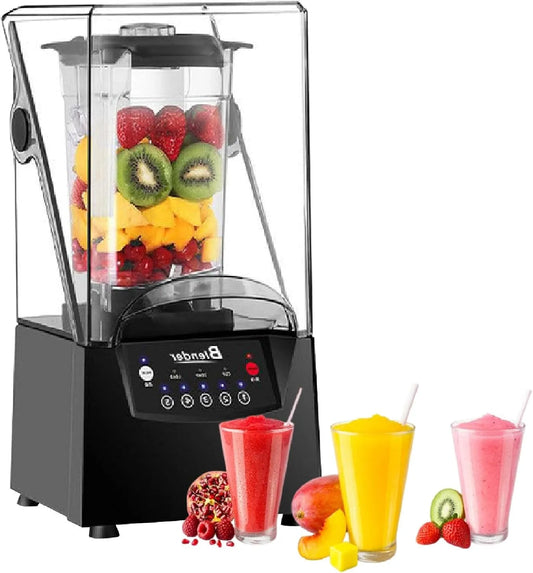Blender, Professionele Blender Voor Op Het Aanrecht,110V, geluidsarm CommerciëLe Blender Met Geluiddichte Behuizing, Smoothies En Puree