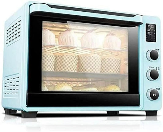 Inbouwoven met Slimme Oven, Mini -Automatische Thuisoven, 40 L Oven, Mini -Elektrische Oven Met Verwarmingsplaat Voor Thuisbakken en Convectie