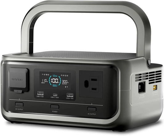 Draagbaar powerstation, P300, LiFePO4-accu, 256 Wh, 300 W, LiFePO4-batterij