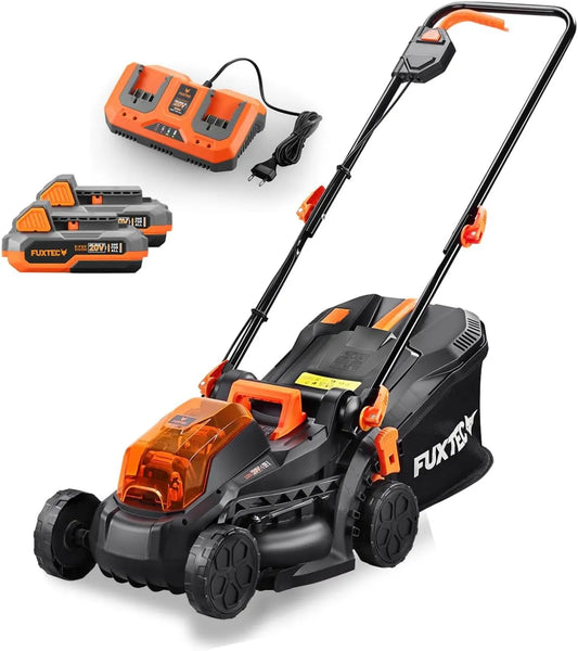 40V, 33cm, 2Ah, 2x20V, Grasmaaier, model FX-E1RM20, FUXTEC accu