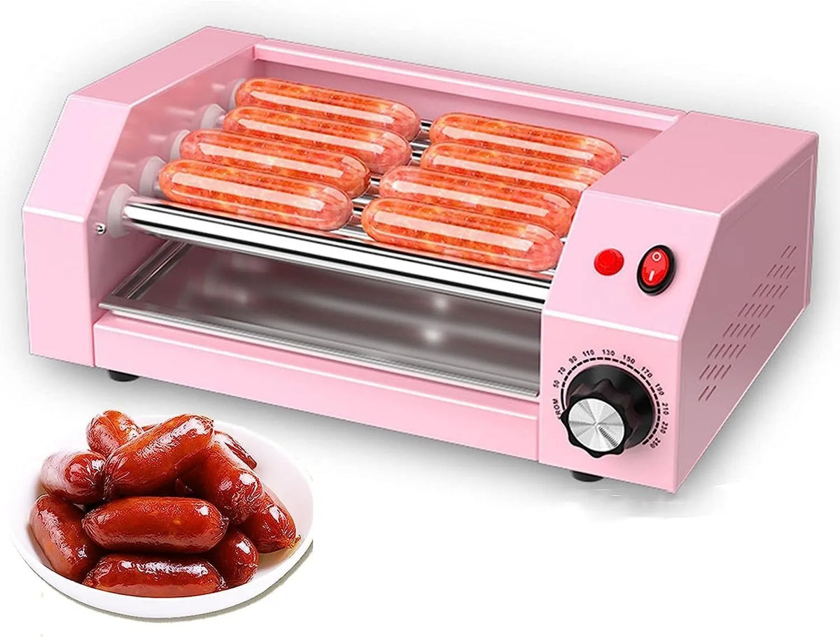 Machine, mini -bureaubladworstmachine, roestvrijstalen aanrecht hotdog Pink Normal