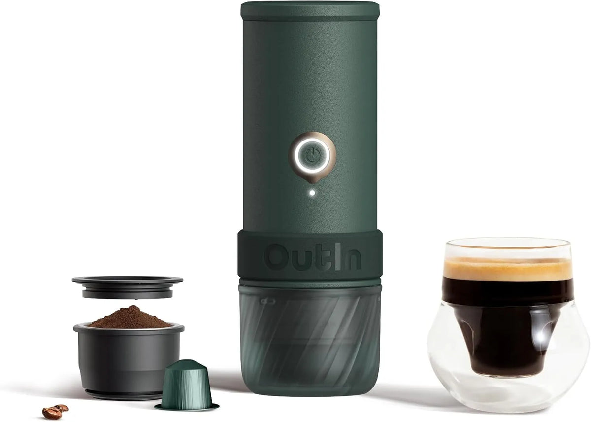 Espressomachine met 67 x 195 cm, 685g, 3000mAh, 50 ml, 25°C, 45 minuten, 90 minuten en 15°C